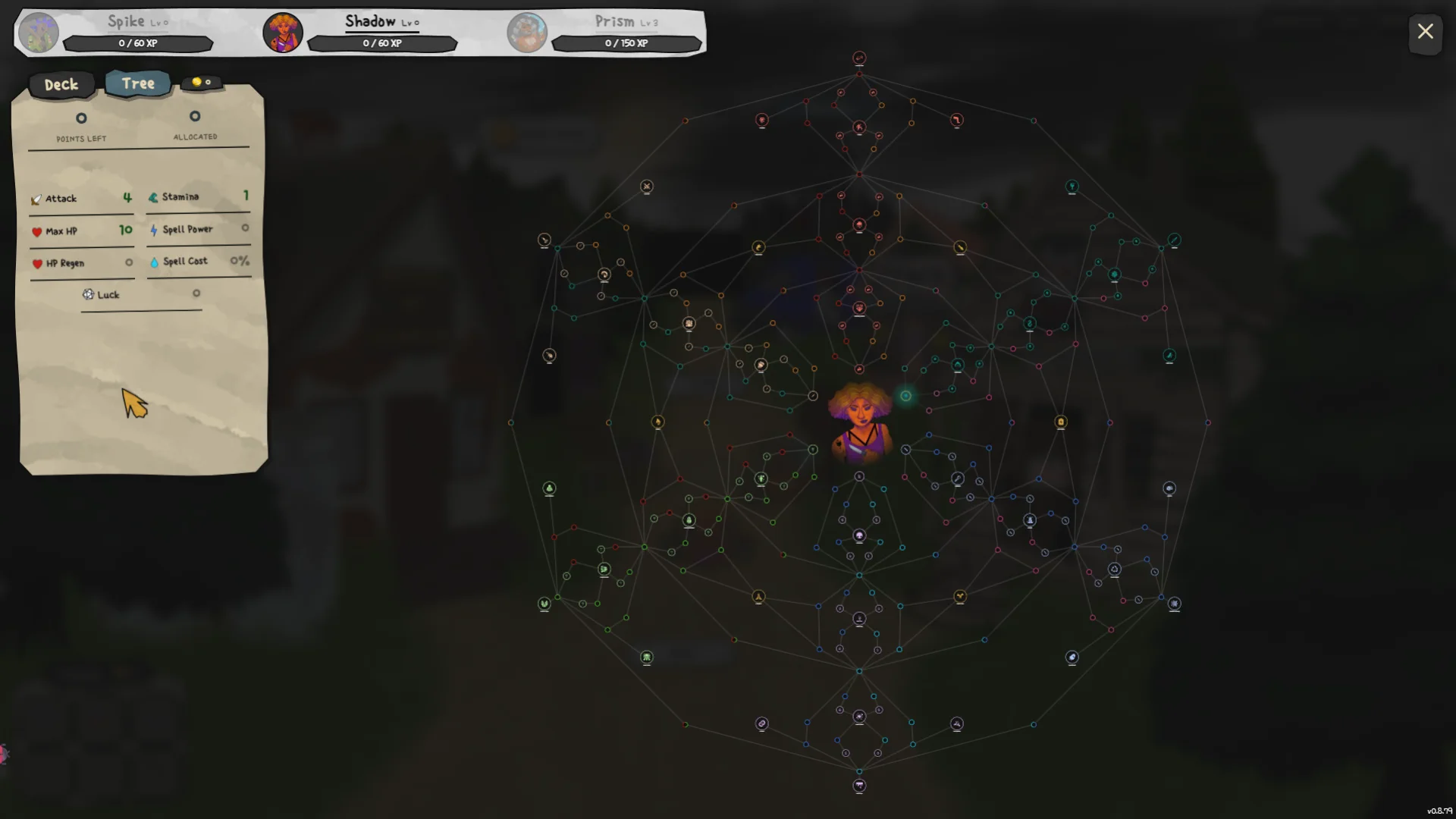 Shadow's passive tree, the full web